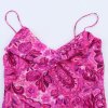 Slim fit printed MIDI camisole dress